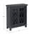 Mira Geometric Glass Door Storage Cabinet With Adjustable Shelves-269132824