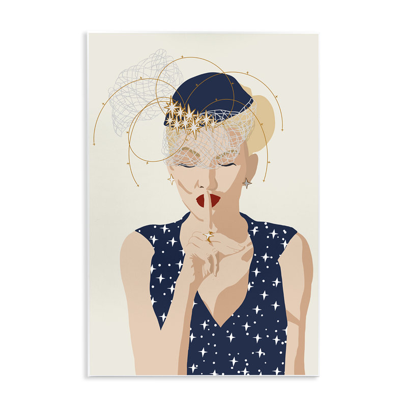«Chic Fashionista Portrait Wall Art» par Jen Bucheli, H 15 po x l 10 po