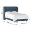 Lit tapissier capitonné standard à profil bas Tomey-16769509-102834122