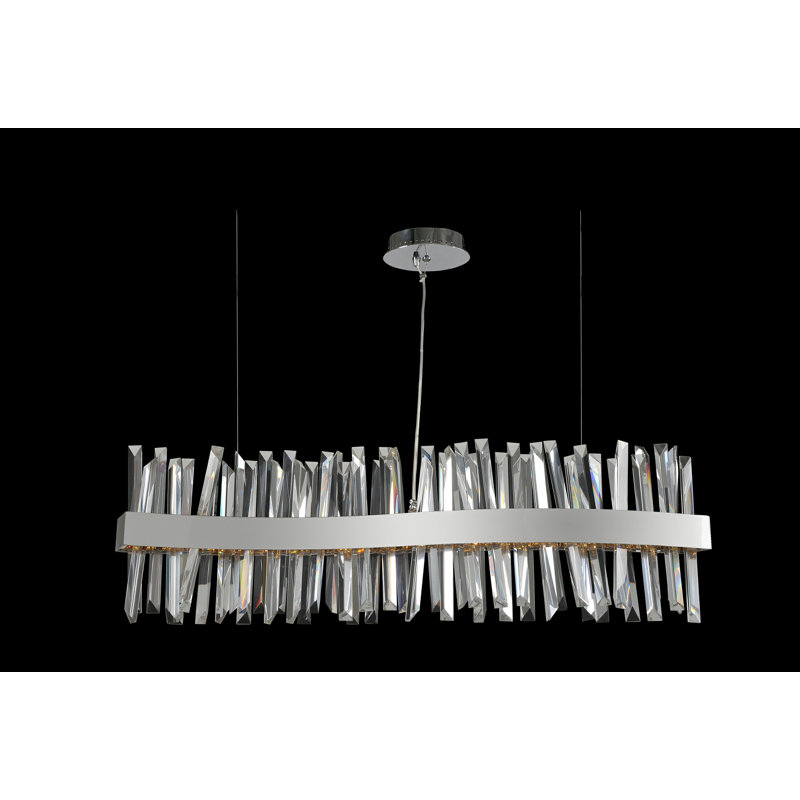 Luminaire suspendu chromé Glacier 1 LT Allegri, Chrome