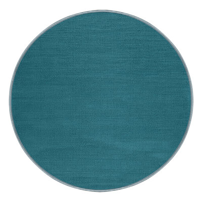 Machine Washable Solid Blue Area Rug