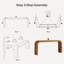 180cm Solid Wood Console Table