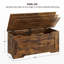 Banc de rangement en bois manufacturé Arelle
