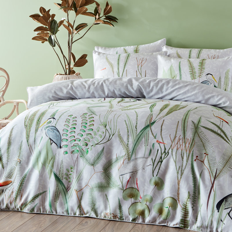 Aaliyah Floral Duvet Cover Set with Pillowcases, Super King - 2 Standard Pillowcases