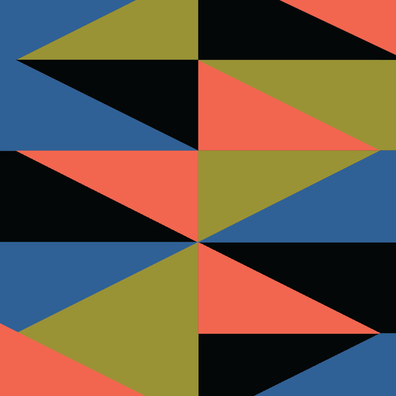 Geometric Pattern - Wrapped Canvas Print, 30cm H x 30cm W x 3.8cm D