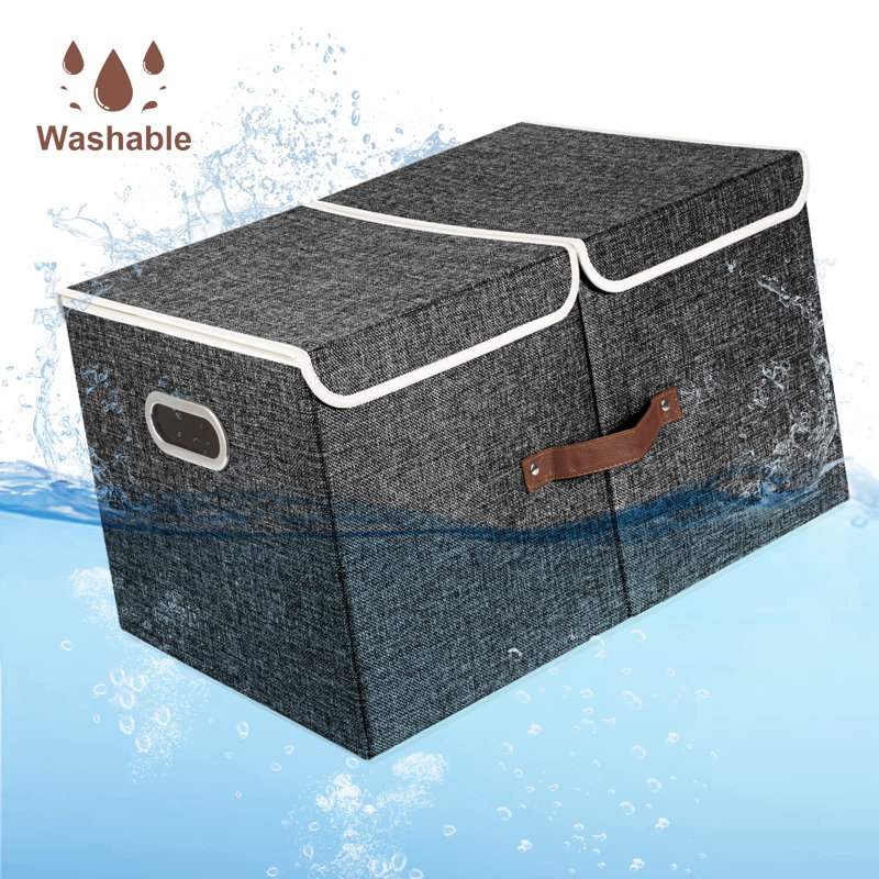 Ebern Designs Storage Boxes Box, Black