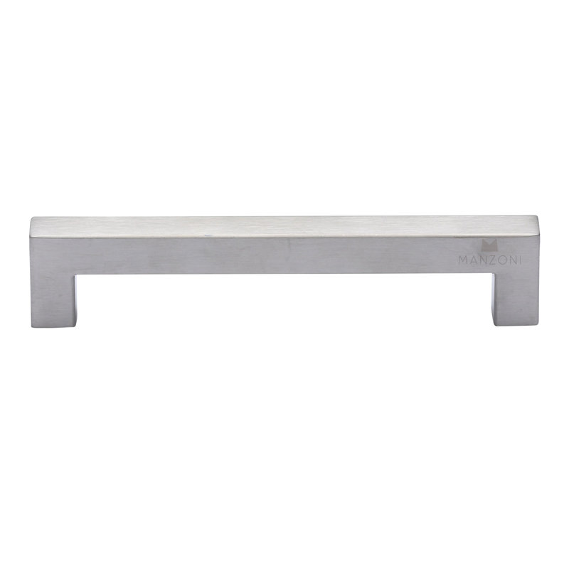 Poignée d'armoire carrée en acier inoxydable, 6"