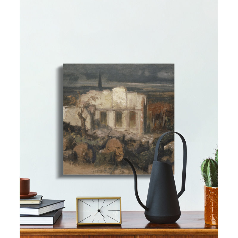 Lindquist 1 Piece Wrapped Canvas Wall Art Set, 14x14