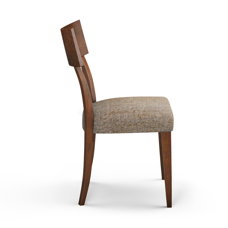 19.5'' H Upholstered Side Chair, Walnut, Bounty
