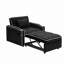 Canapé-lit pliable polyvalent en 3 longueurs, canapé-lit moderne en velours, dossier réglable et avec port USB, cendrier et support pour téléphone pivotant-75051835
