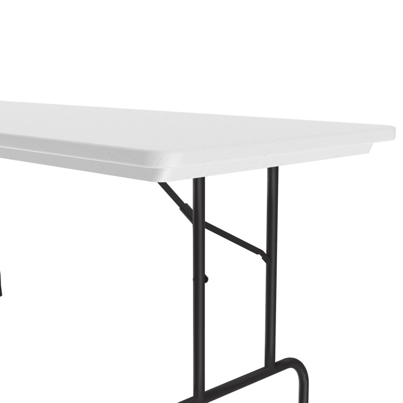 Table pliante rectangulaire en plastique, Granite, H 29 po x L 96 po x l 30 po