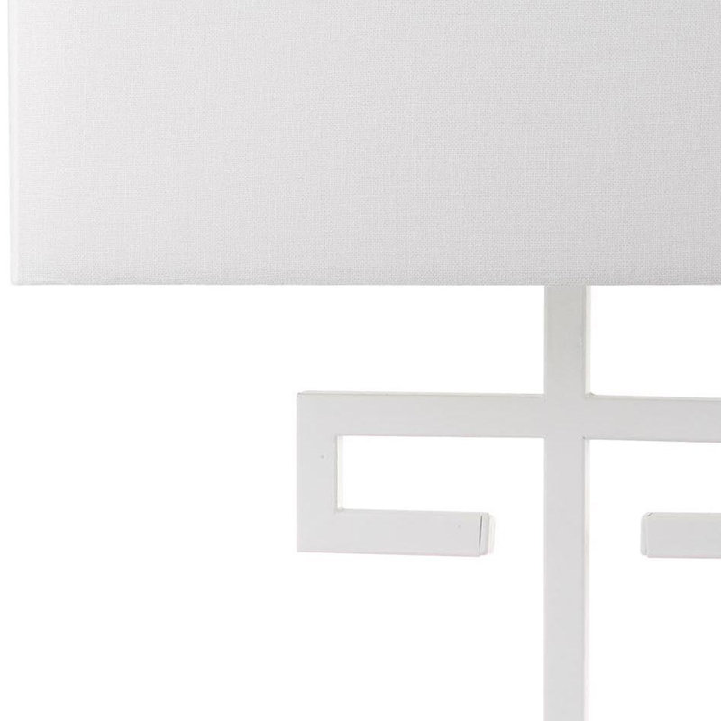 Keya Metal Table Lamp, White