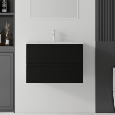 24" Floating Bathroom Vanity with Sink, Soft-Close Drawer,for Small Bathrooms