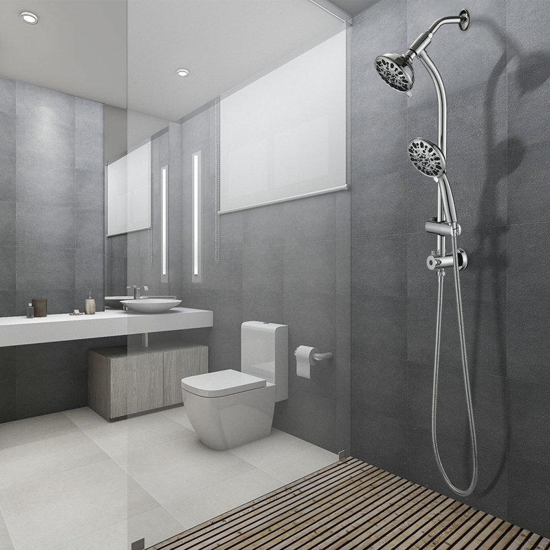 Dual Shower Head 1.8 GPM GPM, Chrome