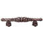 Acanthus 3 inches c.c. pull Romanesque style with column base in Gilded Mercury-182149446-182149497