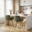 Tabouret de comptoir pivotant en cuir Ashwood-469968456