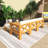 74.2'' Wood  Outdoor Patio Sofa With  Cushions-182763091