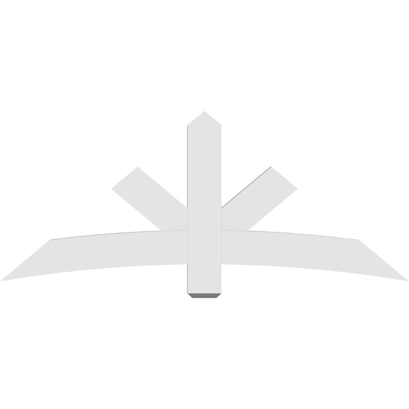 Support de pignon Alberta Alberta, H 30 po x l 72 po (pas: 10/12), P 2 po x F 6 po, PVC