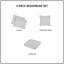 Ensemble de literie luxueux en coton, design réversible, grand lit kaki moderne