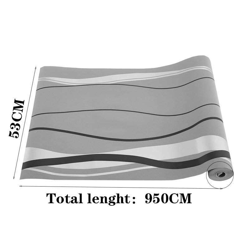 Asjia 9.50m x 53cm 3D Embossed Wallpaper Roll