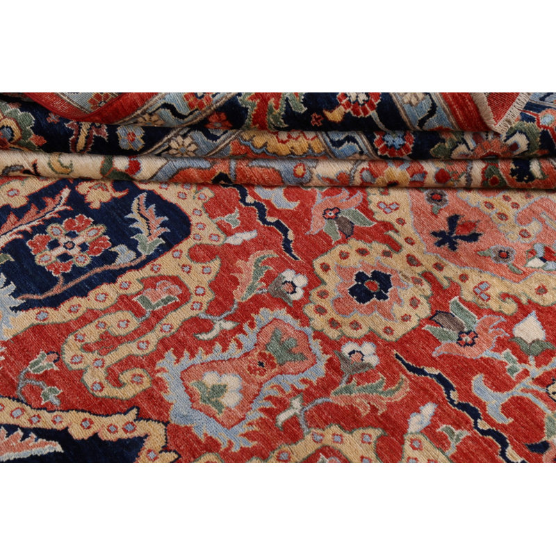 One-of-a-Kind 9'11" X 13'9" Wool Area Rug in Red