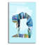 Art mural en verre Wrought Studio «Camel Pose Moon» par Tim Parker-1736074087