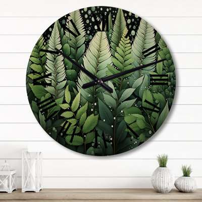 Horloge murale en bois massif Nyre