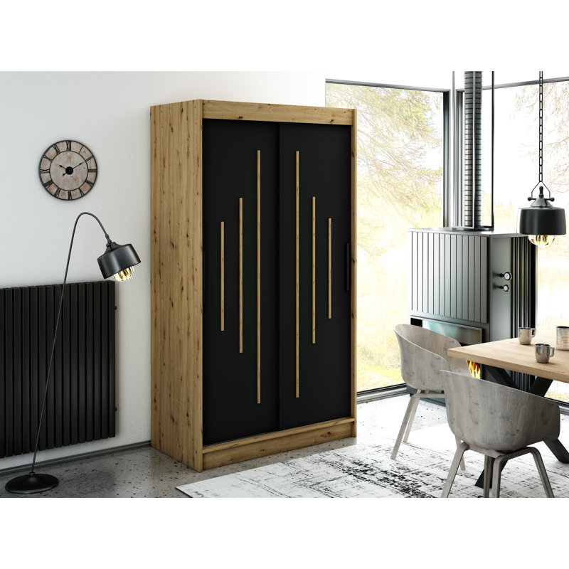 Grundy 2 Door Wardrobe, 200cm H x 120cm W x 62cm D