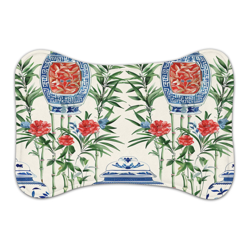 Bambou Artifacts - Tapis d'alimentation en os 1 pièce, Grand (14 po)