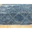 Tapis unique en laine noué à la main bleu 6 pi 3 po x 9 pi 4 po Ezekiella
