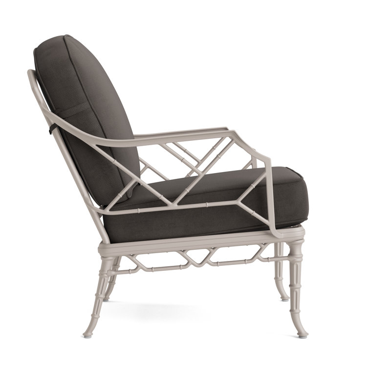 Calcutta Outdoor Lounge Chair, Fusion Charcoal, Dove Smooth