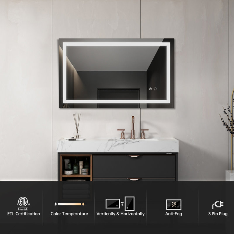 Ahmarria Lighted Mirror, 32" x 24"