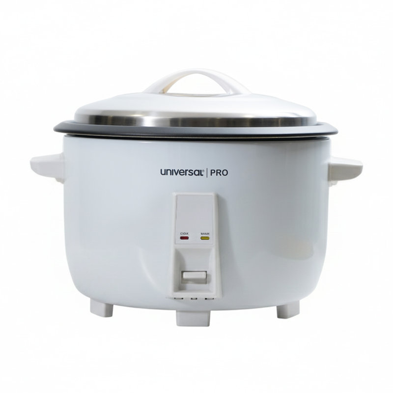 Cuiseur à riz universel Universal Pro Magna, 35 tasses de riz non cuit et 70 tasses de riz cuit, grande machine à riz de 5,9 pte avec marmite intérieure antiadhésive, fonctionnement à une touche, maintien automatique au chaud, cuiseur à riz électrique pour les restaurants, la restauration et les hôtels, facile à nettoyer