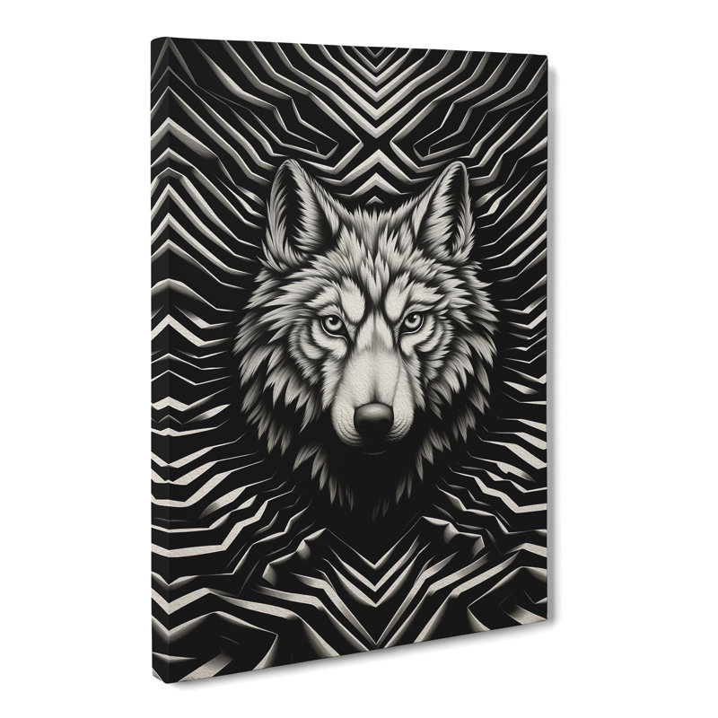 Wolf - Wrapped Canvas, 76cm H x 50cm W x 3cm D