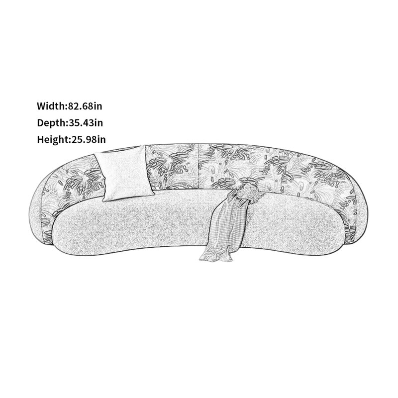 Retro Creative Sofa, Black