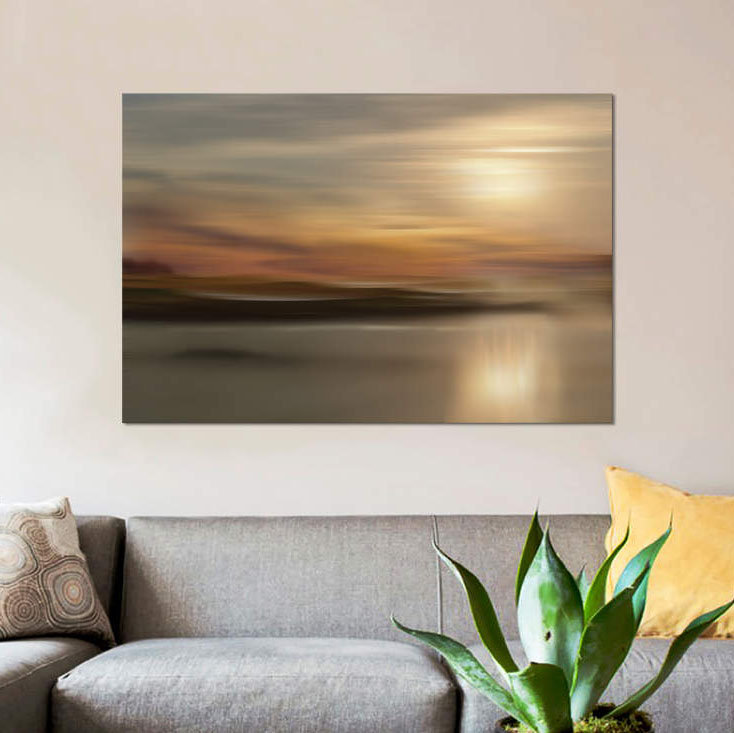 «Mystic Lake», reproduction sur toile, H 8 po x l 12 po x P 0,75 po, Toile tendue