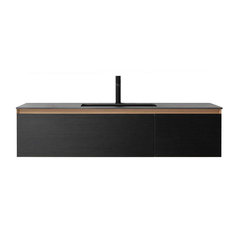Oslo 60'' W Single Vanity, Matte Black