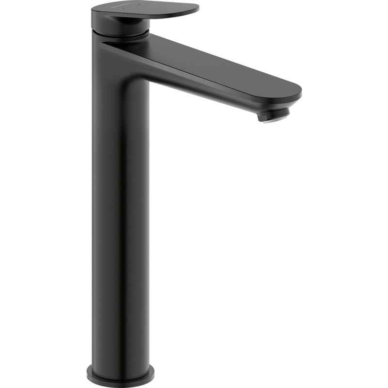 No.1 Vessel 1 Handle 11-5/8 Tall Bathroom Sink Faucet (with drain assembly), Matte Black