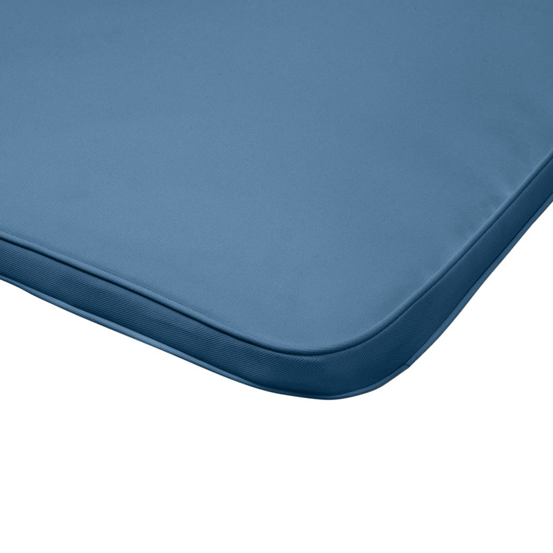 Blue Chaise Lounge Cushion, Outdoor Cushion With Waterproof Fabric, 76.55 In X 23.24 1.53 In, 4.45 Lb, Zipper Included Fabric For Patio, 76.55"X23.24"X1.53", Easy To Maintain