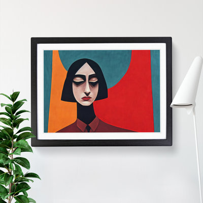 Abstract Portrait Of A Woman - Single Picture Frame Print