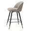 Cliff Swivel Upholstered Stool with Metal Frame-72767077-72767078