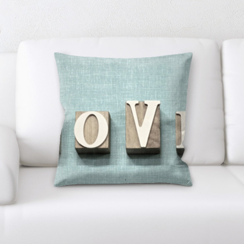 Housse et insert de coussin carré Blough Love
