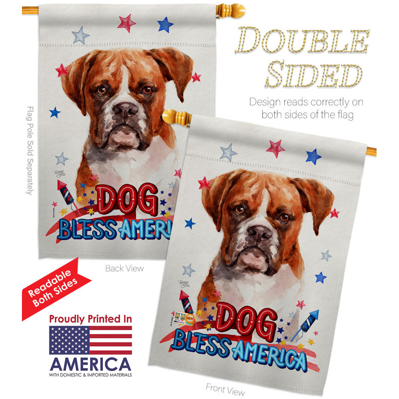 Drapeau de maison Patriotic Boxer