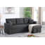 Canapé-lit modulaire réversible de 81,5 po de largeur (lit gigogne) avec méridienne de rangement-1717568361