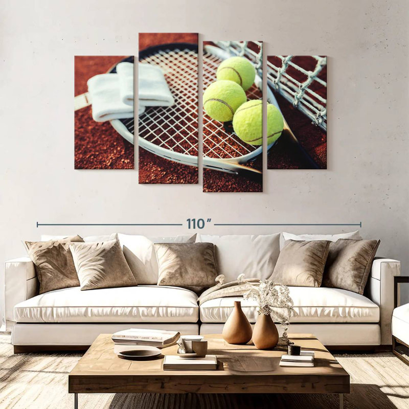 Ensemble de tennis, H 54 po x l 84 po