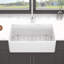33 po x 20 po x 10 po - Station de travail blanche avec évier de cuisine en céramique durable avec accessoires