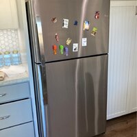 GE Appliances Garage Ready 33 21.9 Cubic Feet Smudge-Resistant Top Freezer  Refrigerator & Reviews