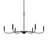 Ilia 6-Light Matte Black Large Chandelier-127380336
