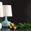 Lampe de table 17,5 po "Cheru" moderne Mid-Century, vert poudre