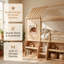 Lit mezzanine avec escalier de rangement AVELOR Playhouse, lit amusant pour enfants avec support à lattes, aucun sommier nécessaire-620506741-620506742